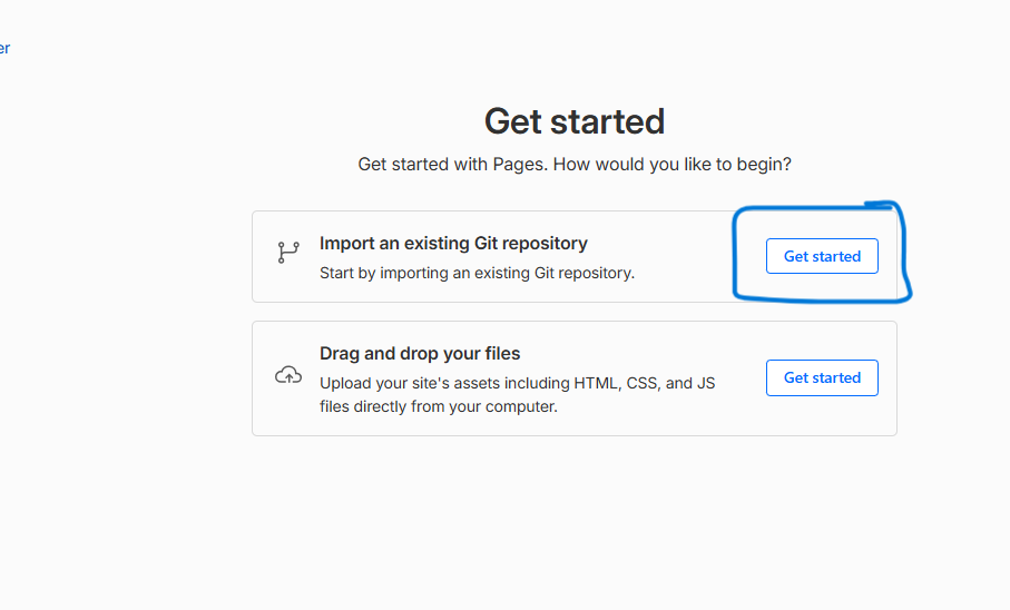 import existing repo